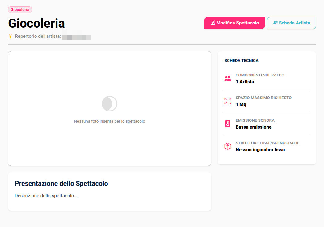 Dettagli spettacolo