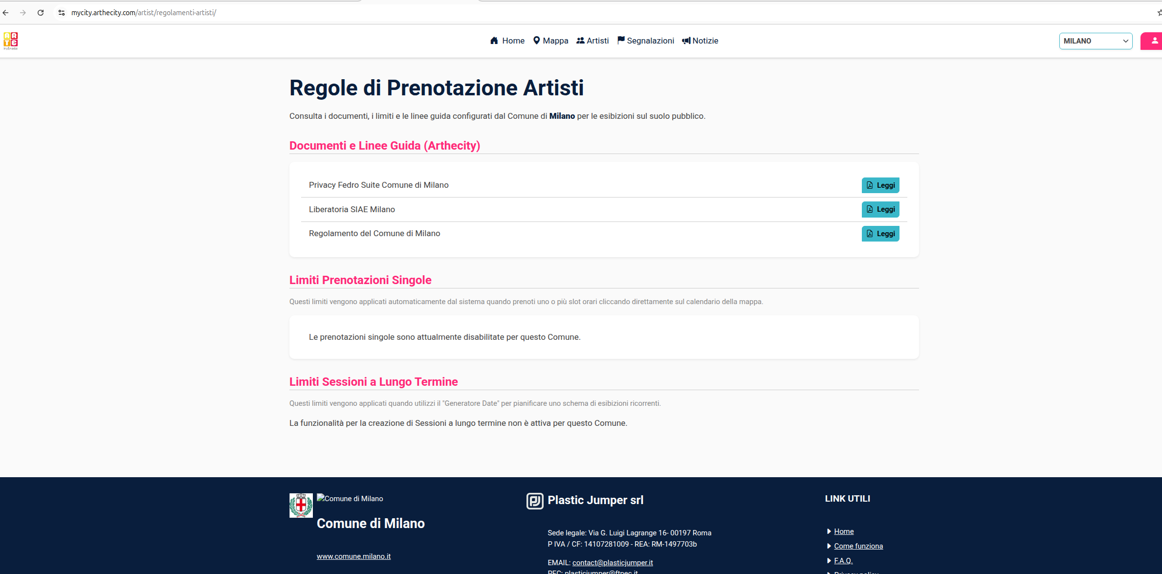 schermata regolamenti