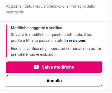 notifica profilo revisione