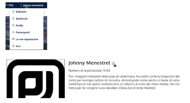 Profilo artista e matita