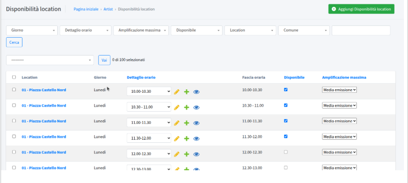 screenshot filtri locations