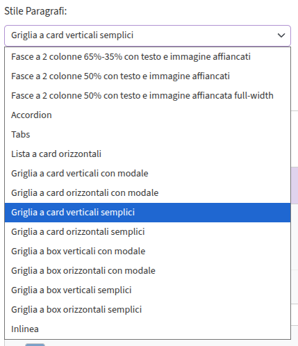stile paragrafo