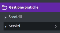 Barra laterale servizi