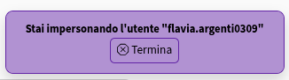 Impersona Utente Termina