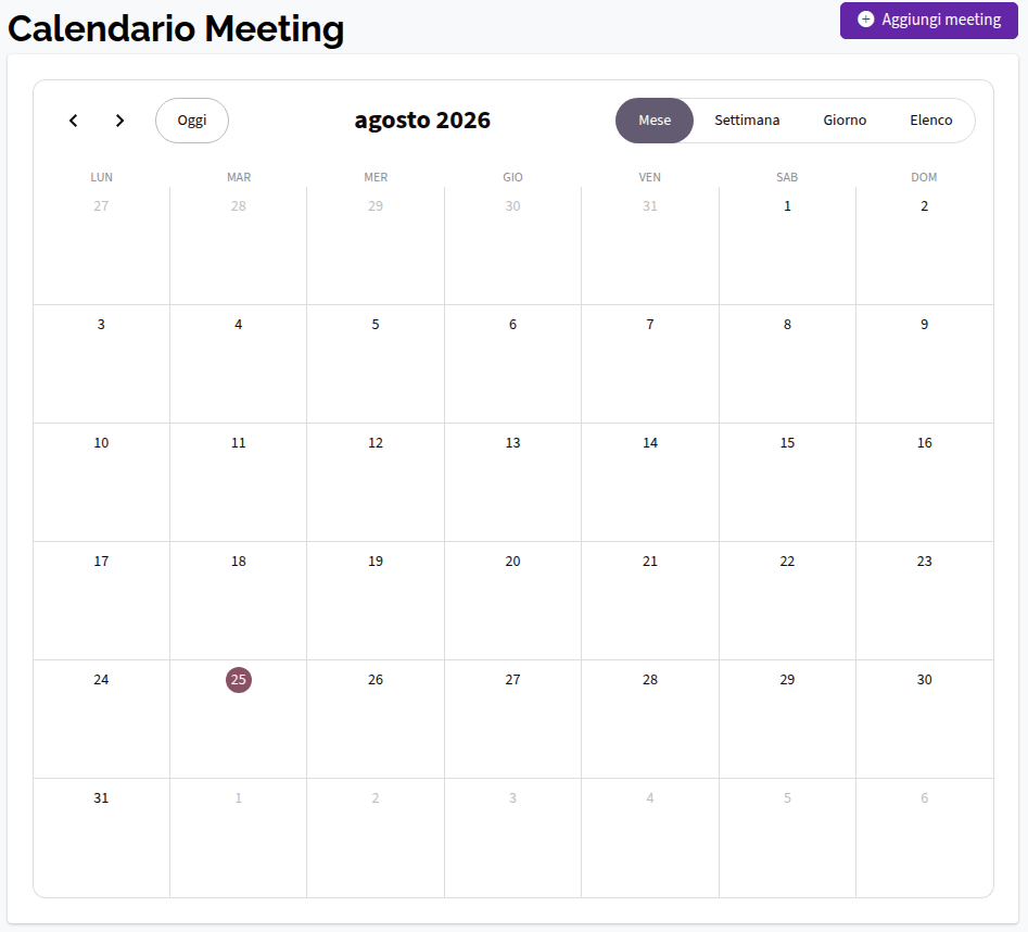 Calendario Meeting