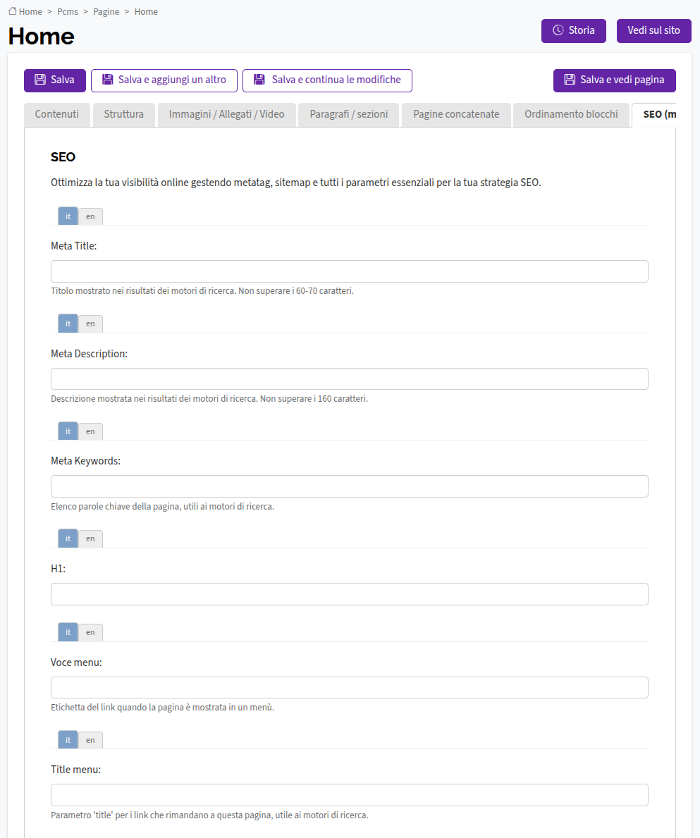 Tab SEO fixed
