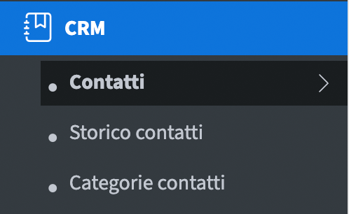 CRM, modulo per la raccolta del primo contatto