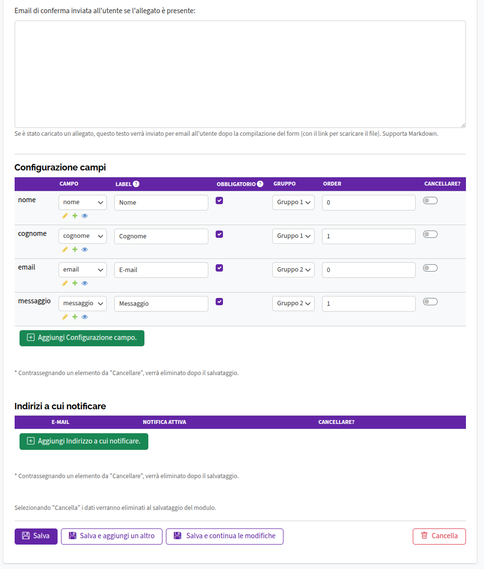 compilazione form 2
