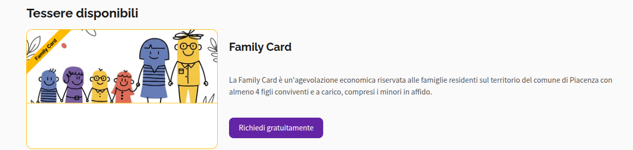 Acquista Family Card