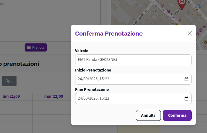 tab conferma pren0tazione