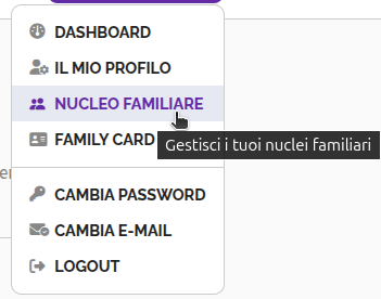 Area personale Nucleo Personale
